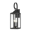 7.25'' Halston Powder Coated Black 3 Light Lantern