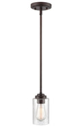 7.25'' Moven Rubbed Bronze 1 Light Mini Pendant
