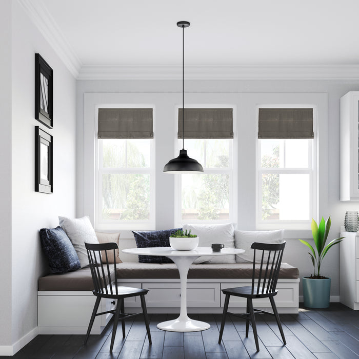 7.25'' R Series Satin Black 1 Light Pendant