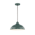 7.25'' R Series Satin Green 1 Light Pendant
