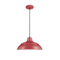 7.25'' R Series Satin Red 1 Light Pendant
