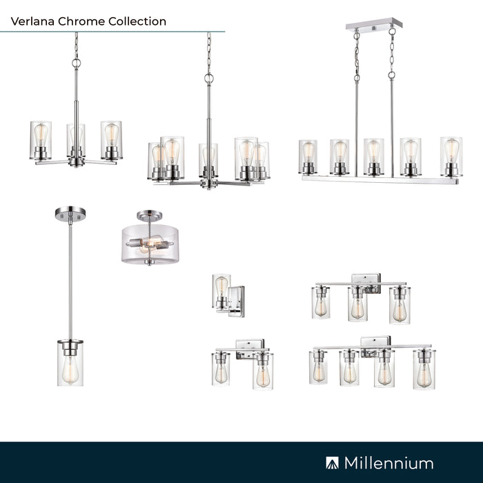7.25'' Verlana Chrome 1 Light Pendant