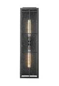 7.5'' Jaxson Powder Coated Black 2 Light Wall Sconce
