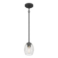 7.5'' Miravelle Matte Black 1 Light Mini Pendant