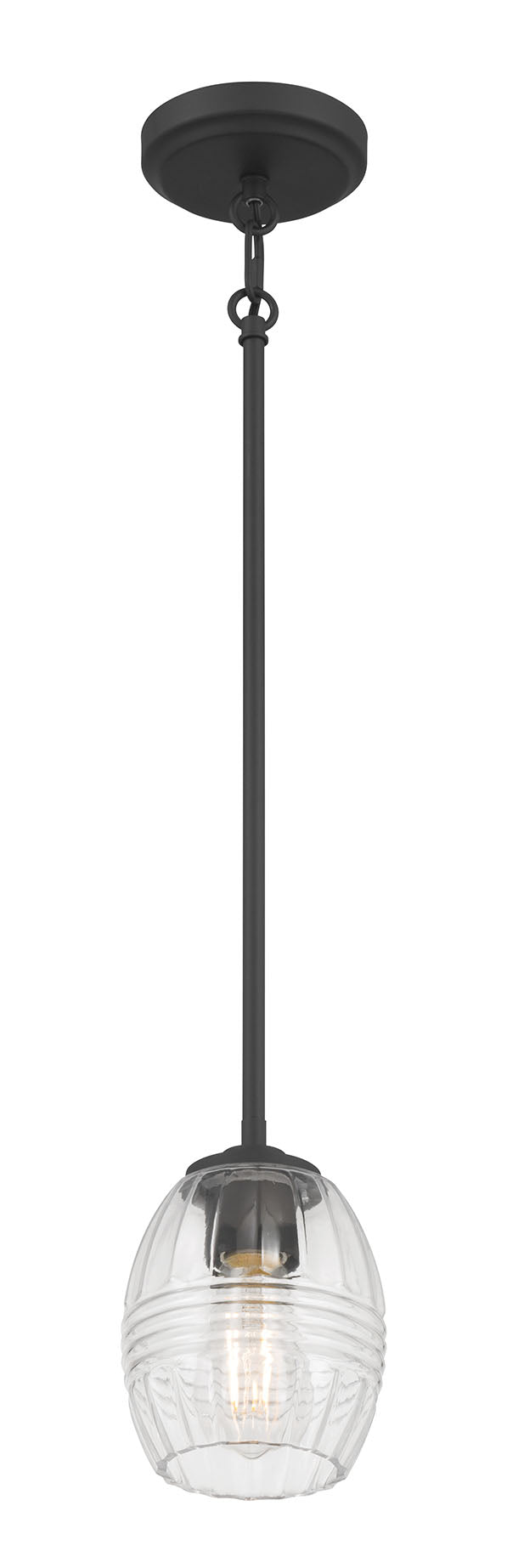 7.5'' Miravelle Matte Black 1 Light Mini Pendant