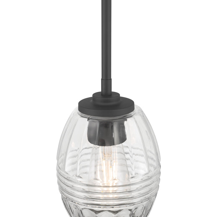 7.5'' Miravelle Matte Black 1 Light Mini Pendant