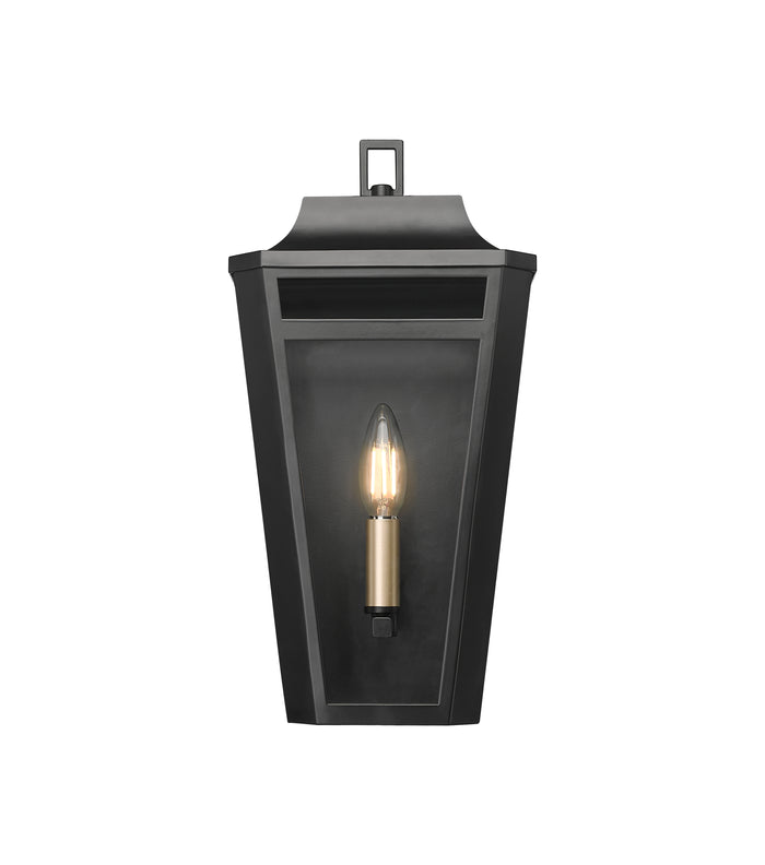 7.5'' Sumerlin Powder Coated Black 1 Light Wall Sconce