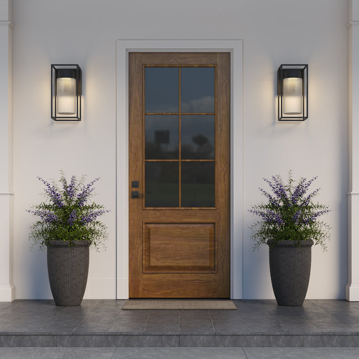 7.68''  Powder Coated Black  Light Wall Sconce