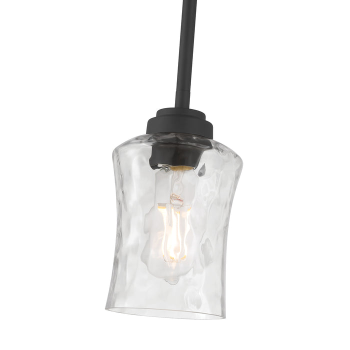7.75'' Clarvyn Matte Black 1 Light Mini Pendant