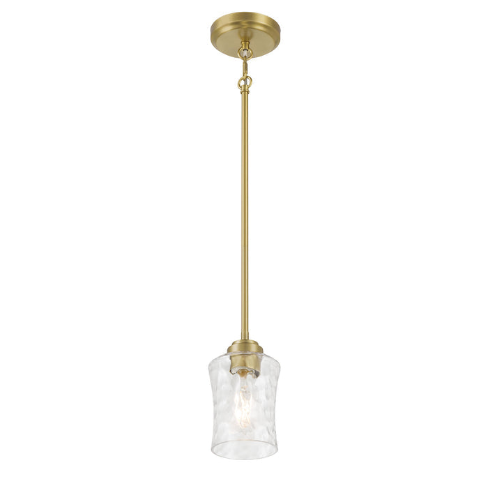 7.75'' Clarvyn Vintage Brass 1 Light Mini Pendant