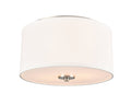 7.75'' Guyten Brushed Nickel 2 Light Flush Mount