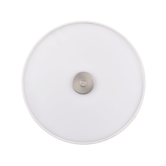 7.75'' Guyten Brushed Nickel 2 Light Flush Mount