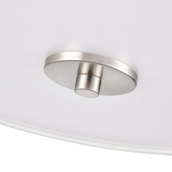 7.75'' Guyten Brushed Nickel 2 Light Flush Mount