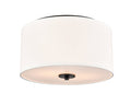 7.75'' Guyten Matte Black 2 Light Flush Mount