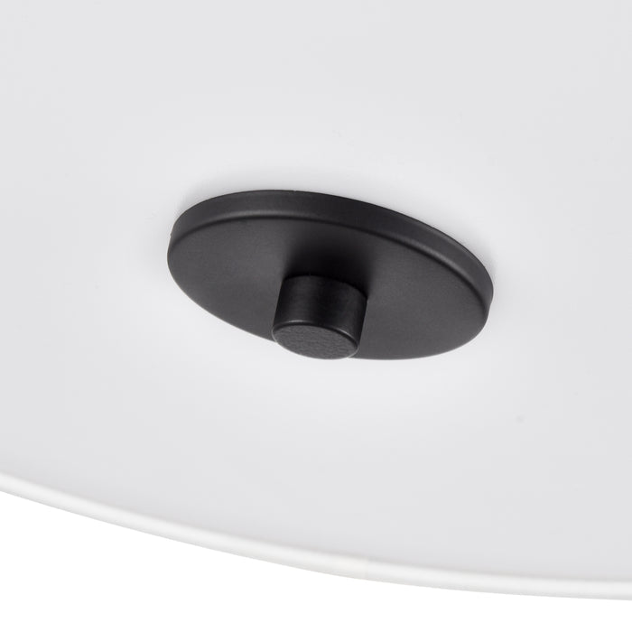 7.75'' Guyten Matte Black 2 Light Flush Mount