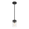7.75'' Lunden Matte Black 1 Light Mini Pendant