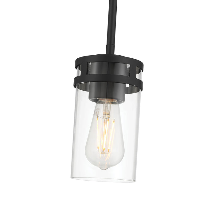 7.75'' Lunden Matte Black 1 Light Mini Pendant