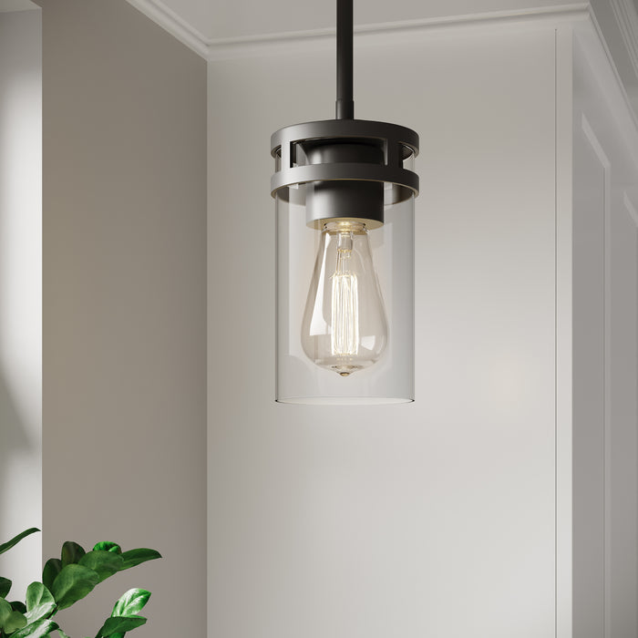 7.75'' Lunden Matte Black 1 Light Mini Pendant