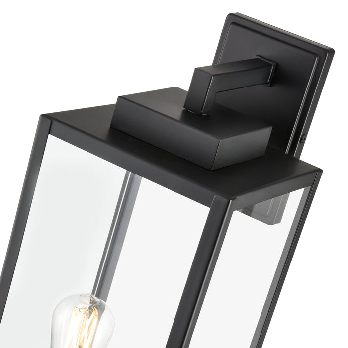 8'' Atless Powder Coated Black 2 Light Lantern