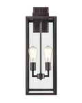 8'' Atless Powder Coated Bronze 2 Light Lantern