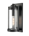 8'' Braselton Powder Coated Black 1 Light Wall Sconce