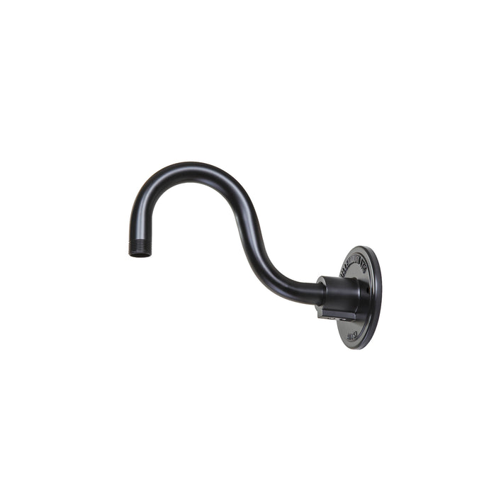 8-inch R Series Aluminum Satin Black Gooseneck Arm