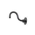 8-inch R Series Satin Black Gooseneck Arm