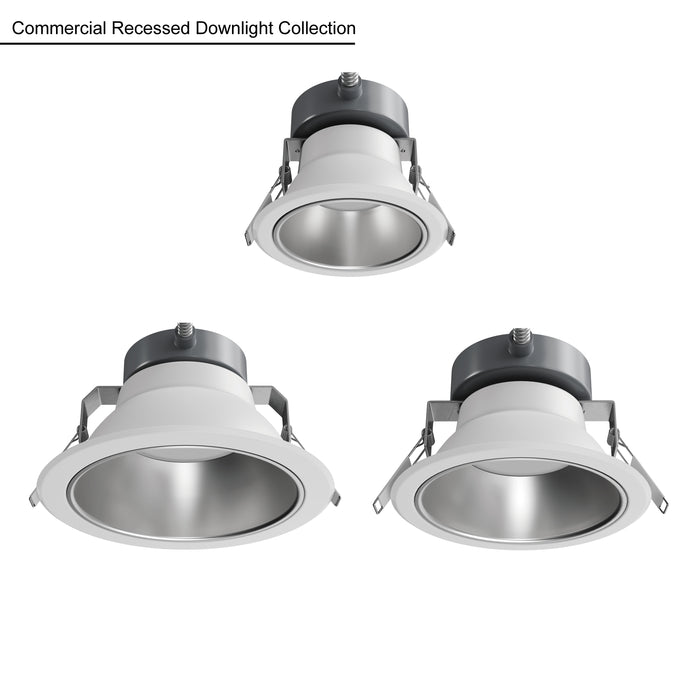 8-inch White Commercial Wall Light with 3-CCT Selectable White and 3W Output