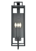 8'' Lamont Textured Black 3 Light Wall Sconce