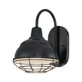 8'' R Series Satin Black 1 Light Wall Bracket