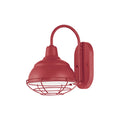 8'' R Series Satin Red 1 Light Wall Bracket