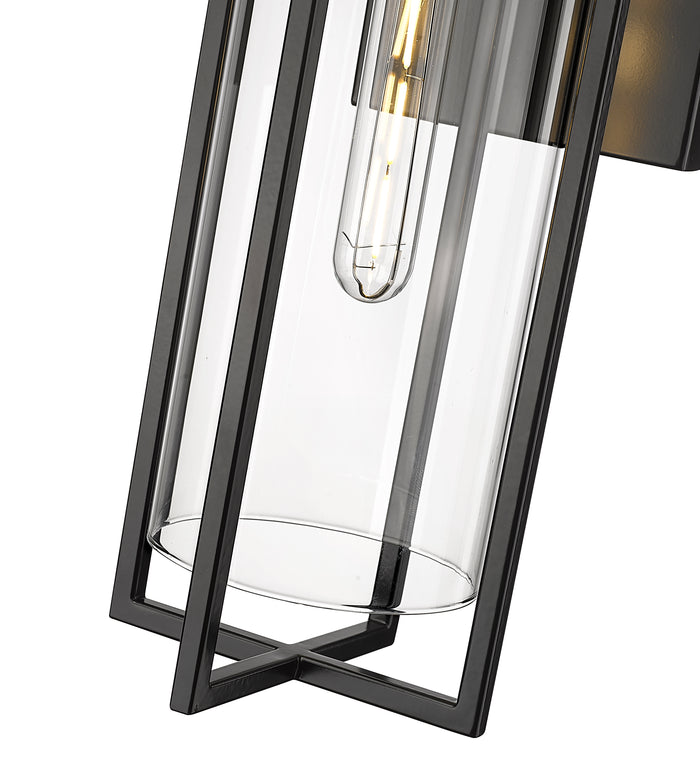 8'' Russell Powder Coated Black 1 Light Wall Sconce