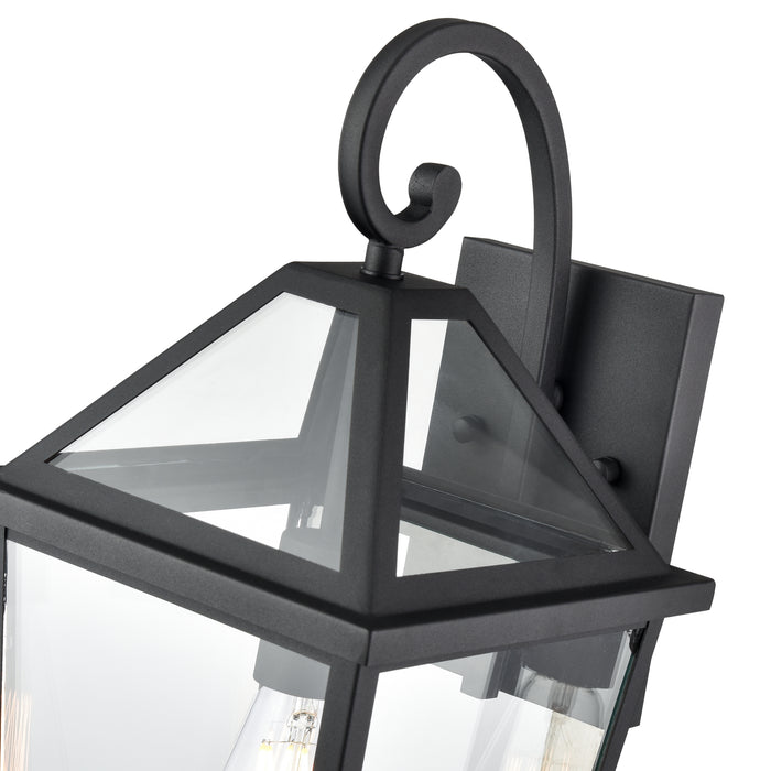 8.25'' Eston Textured Black 1 Light Wall Sconce