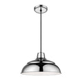 8.25'' R Series Polished Nickel 1 Light Pendant