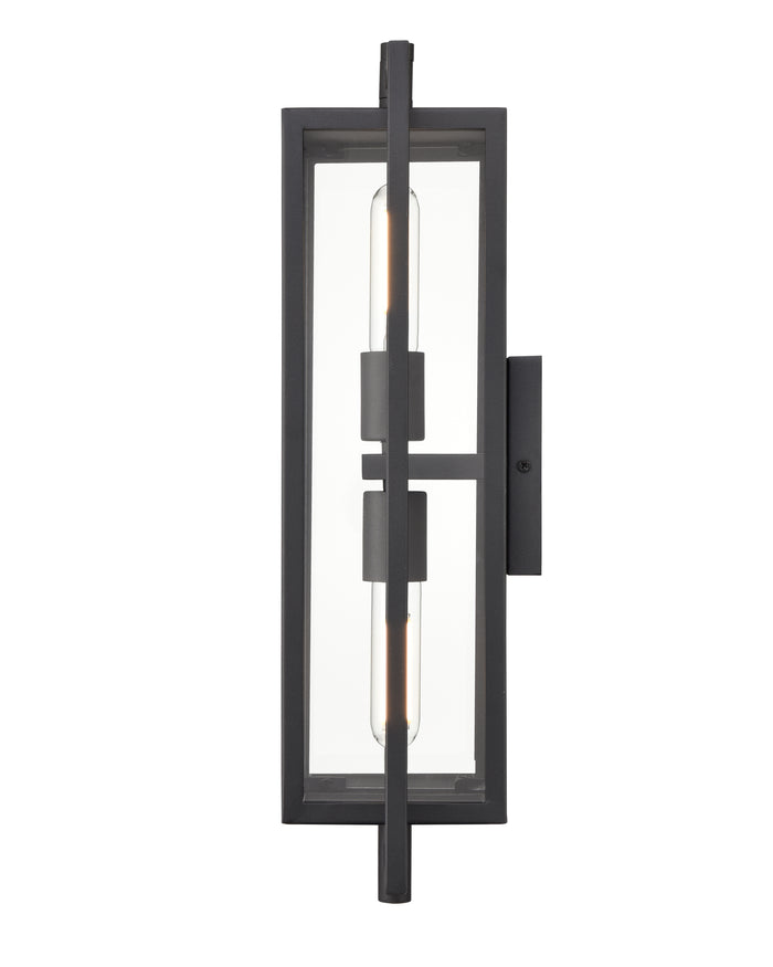 8.3'' Rankin Textured Black 2 Light Wall Sconce
