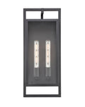 8.4'' Agatha Textured Black 2 Light Wall Sconce
