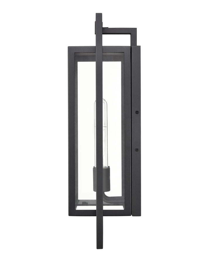 8.4'' Agatha Textured Black 2 Light Wall Sconce