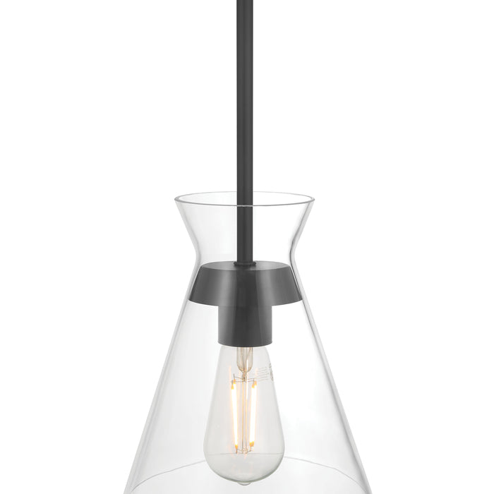 8.5'' Amarella Matte Black 1 Light Mini Pendant