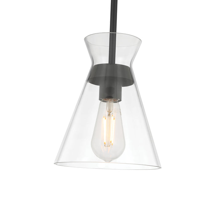 8.5'' Amarella Matte Black 1 Light Mini Pendant