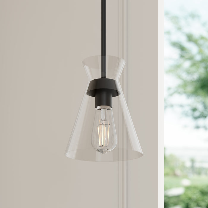 8.5'' Amarella Matte Black 1 Light Mini Pendant