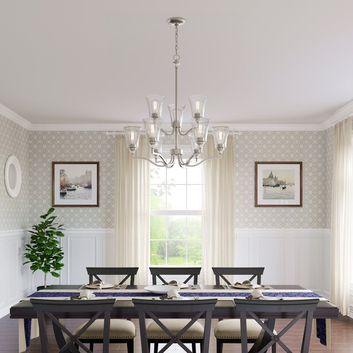 8.5'' Caily Brushed Nickel 1 Light Pendant