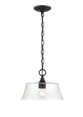 8.5'' Caily Matte Black 1 Light Pendant