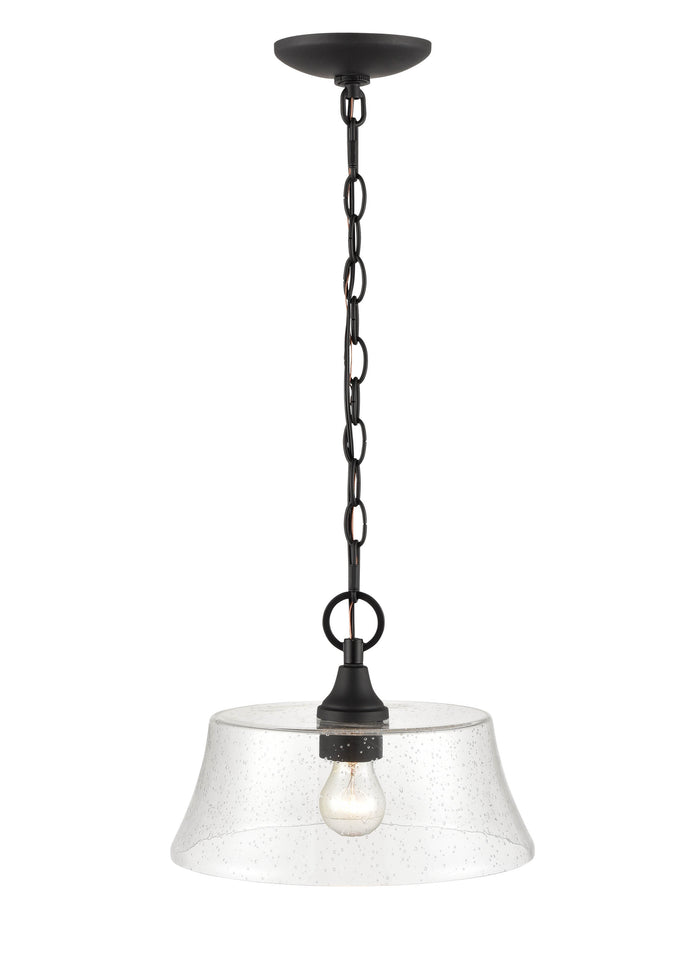 8.5'' Caily Matte Black 1 Light Pendant