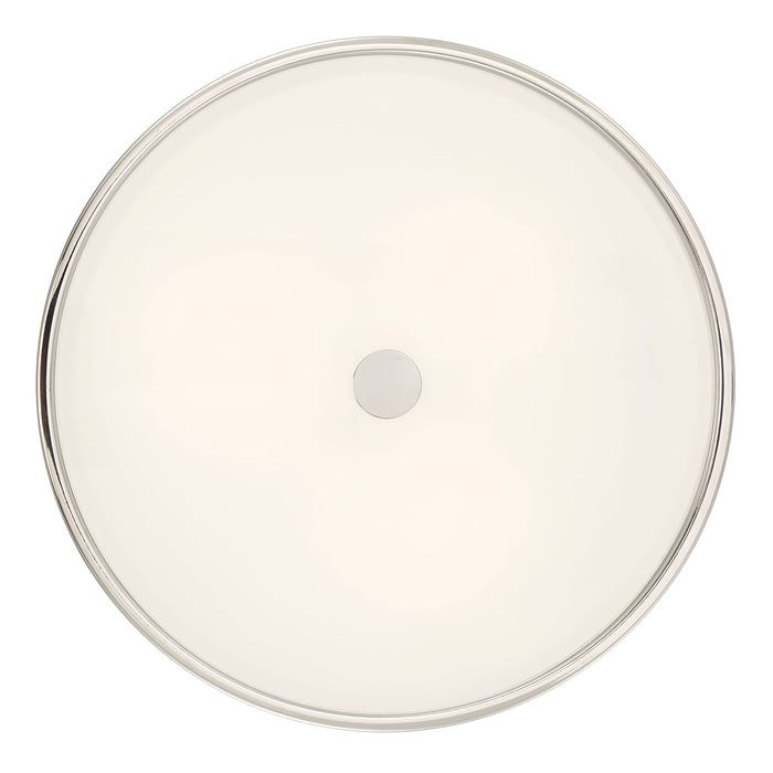 8.75'' Ardezia Polished NickelClear Ribbed 3 Light Semi-Flush Mount