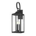 8.75'' Halston Powder Coated Black 3 Light Lantern