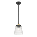8.75'' Lustria Matte Black 1 Light Mini Pendant