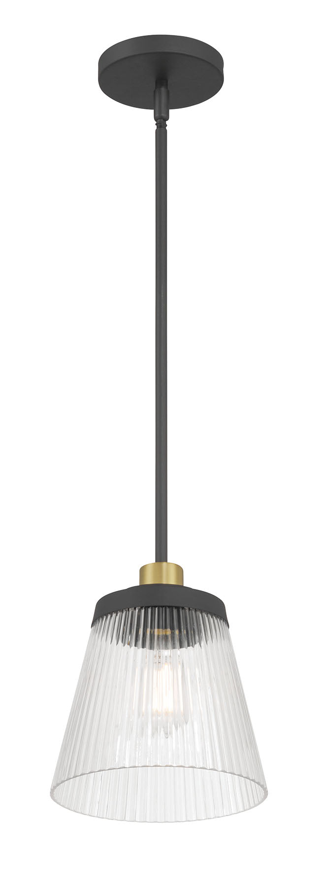 8.75'' Lustria Matte Black 1 Light Mini Pendant