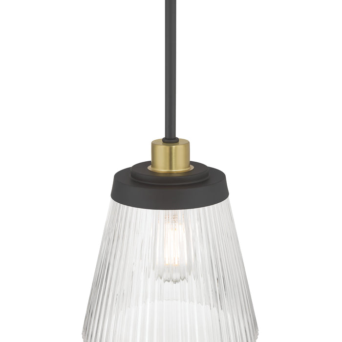 8.75'' Lustria Matte Black 1 Light Mini Pendant