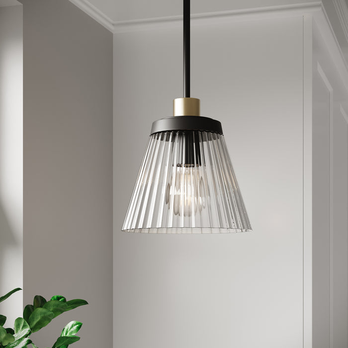8.75'' Lustria Matte Black 1 Light Mini Pendant