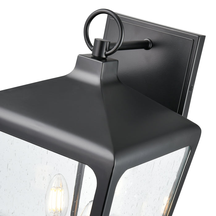 8.98'' Brooks Powder Coated Black 2 Light Wall Sconce